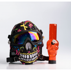 Бонг набор с маской и очками Skull — креативный аксессуар