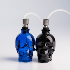 Мини бонг Skull 12 см GT-642S — стеклянный с трубкой