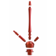 КАЛЬЯН KAYA ELOX 30CМ CLEAR ALUM PLUG RED 2S