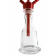 КАЛЬЯН KAYA ELOX 30CМ CLEAR ALUM PLUG RED 2S