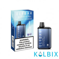 Одноразовый Elf Bar BC5000 Ultra 650 мАч 5% на 5000 затяжек со вкусом сахарной ваты с черникой