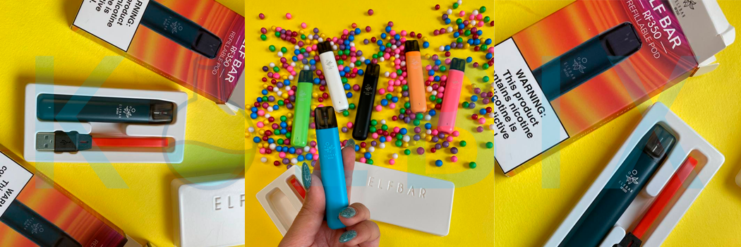 МНОГОРАЗОВЫЙ ELF BAR RF350 POD STARTER KIT 350MAH