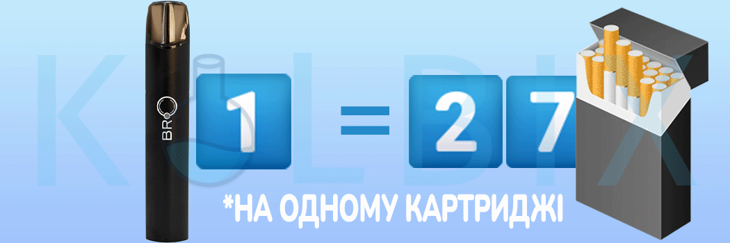 Nolimit BRO Pod Kit Сравнение с сигаретами