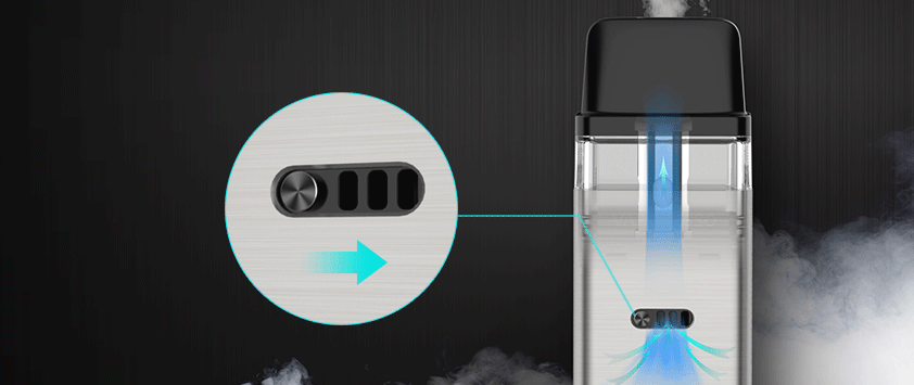 POD-СИСТЕМА VAPORESSO XROS 2 POD KIT регулировка обдувки пример
